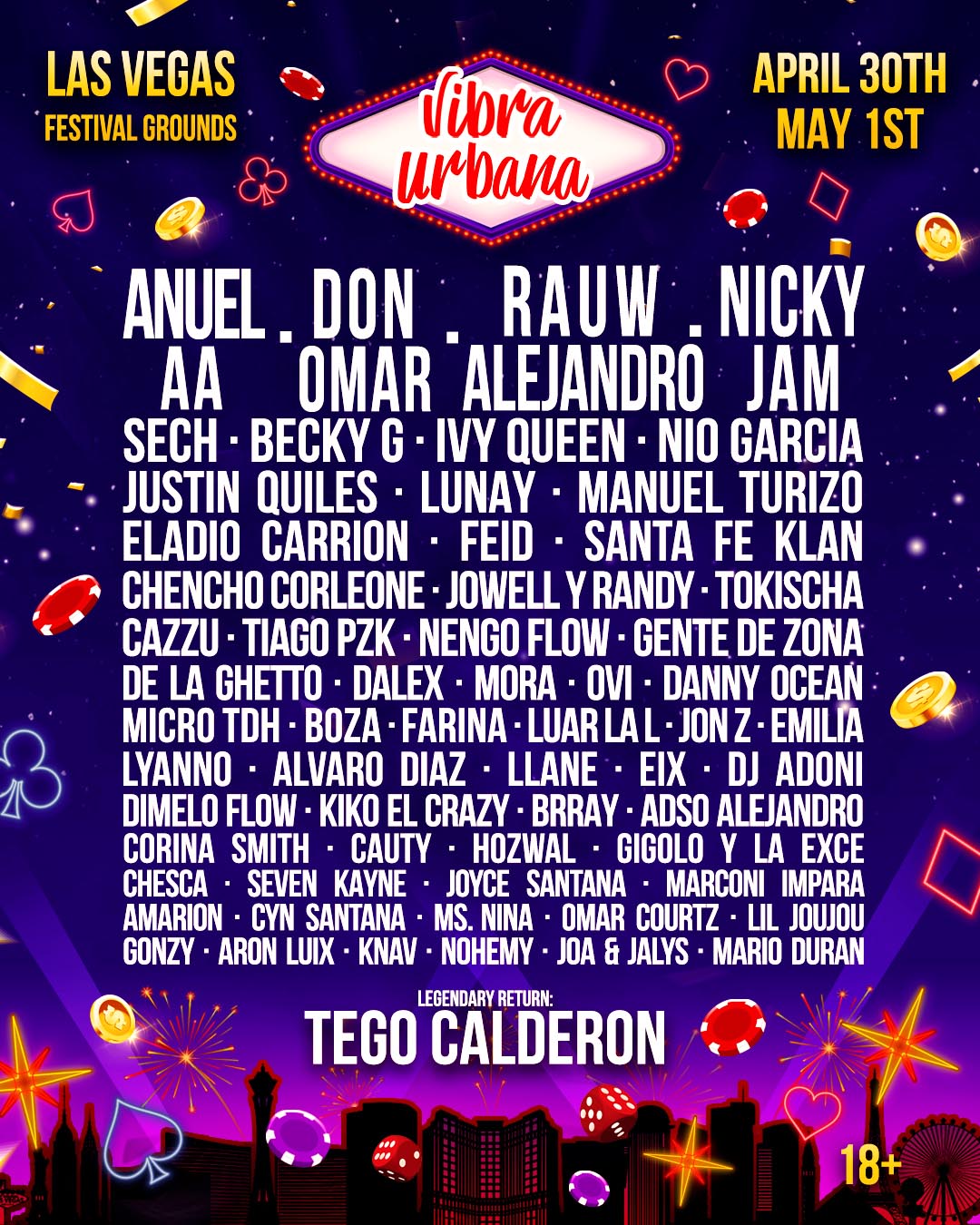 Vibra Urbana Las Vegas 2022 Lineup